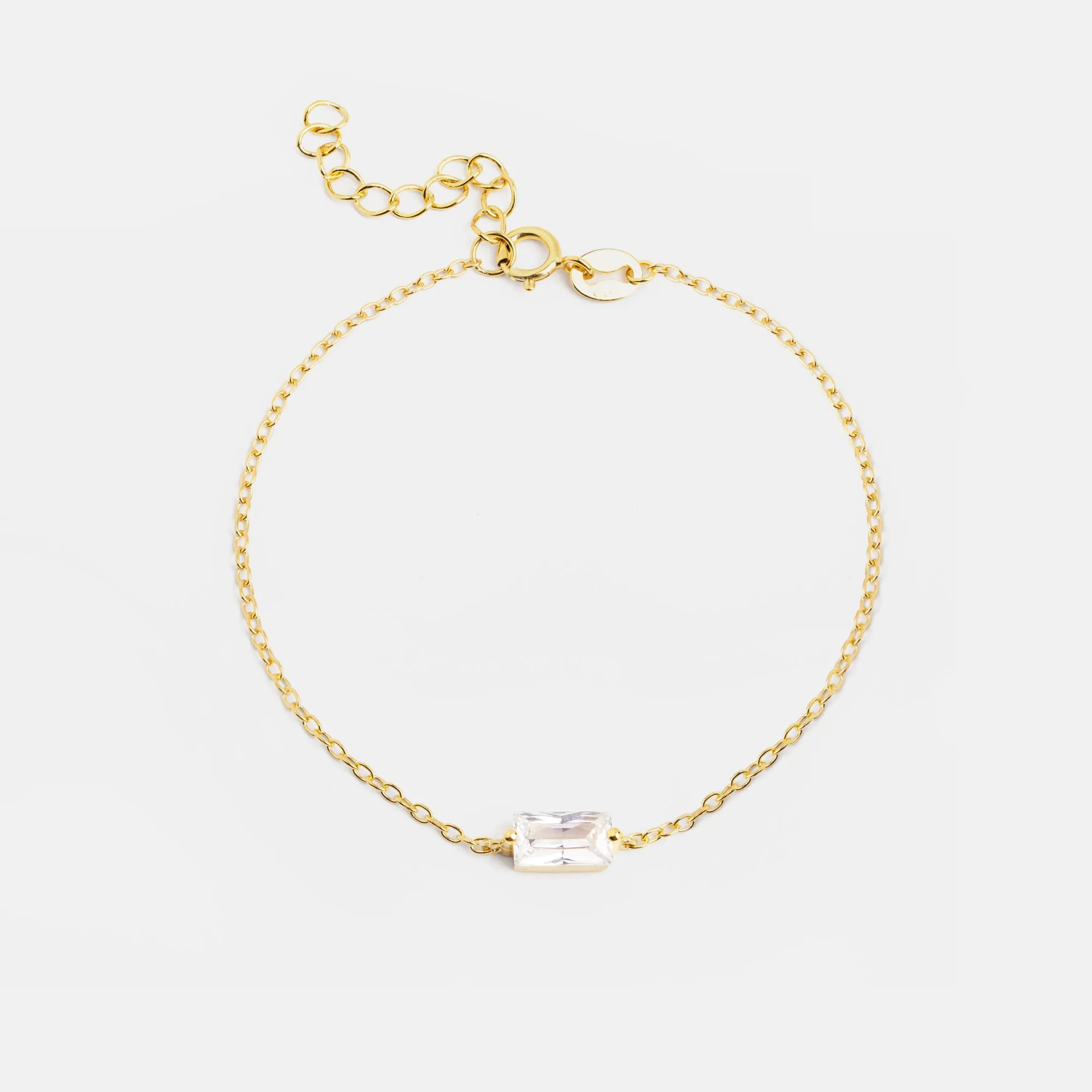 Baguette Gold Bracelet
