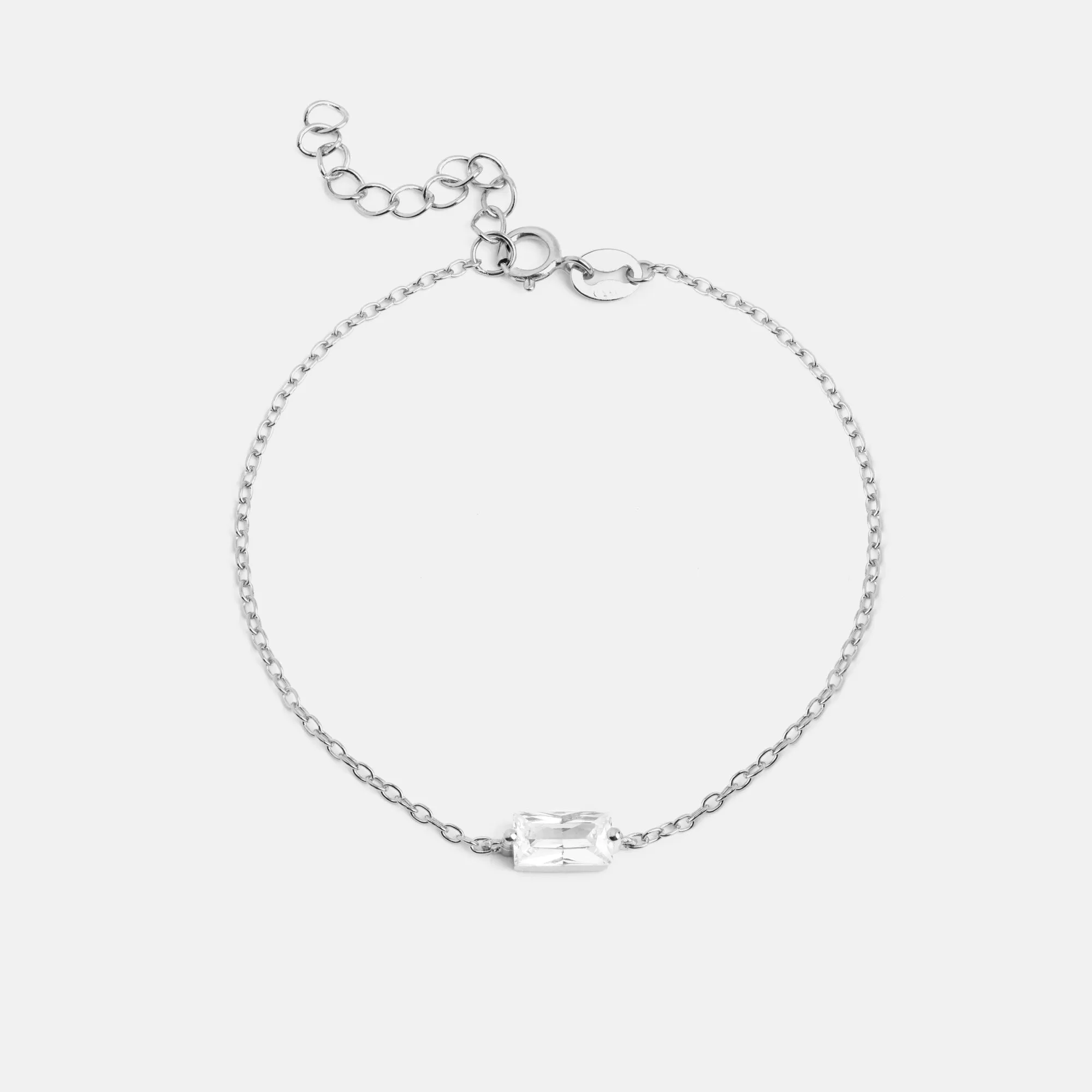 Baguette Silver Bracelet