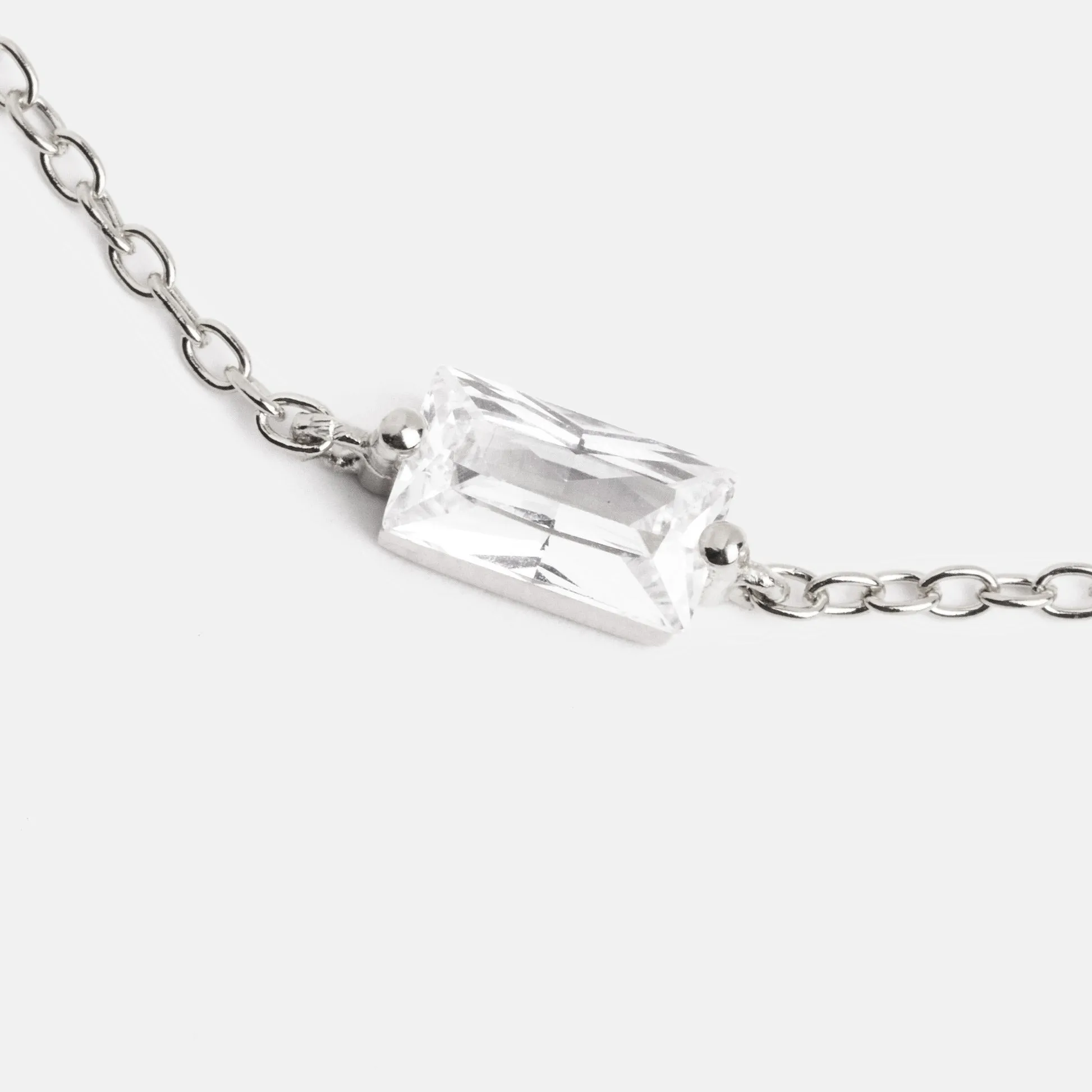 Baguette Silver Bracelet