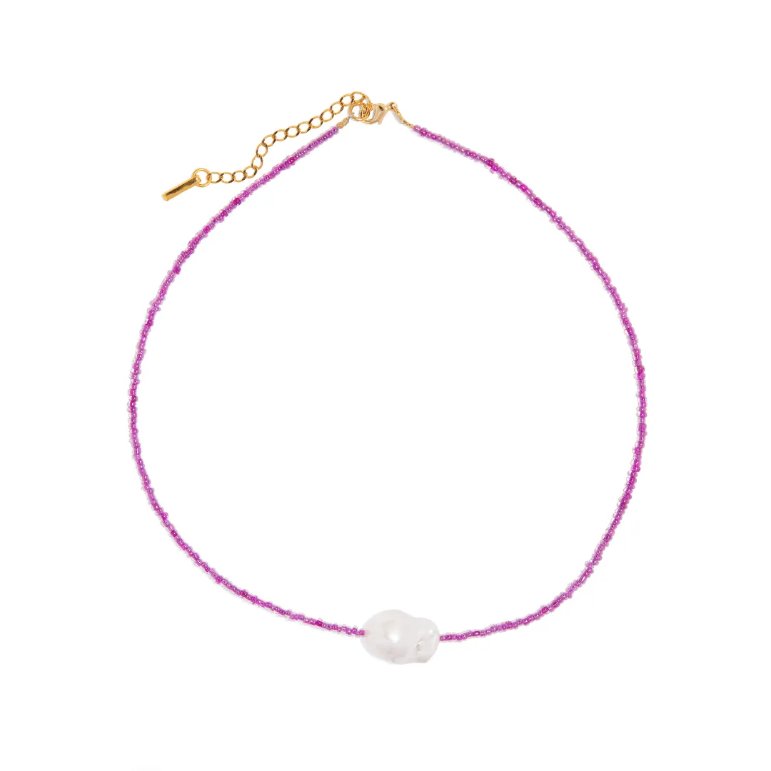 BAROQUE MAGENTA RESORT NECKLACE