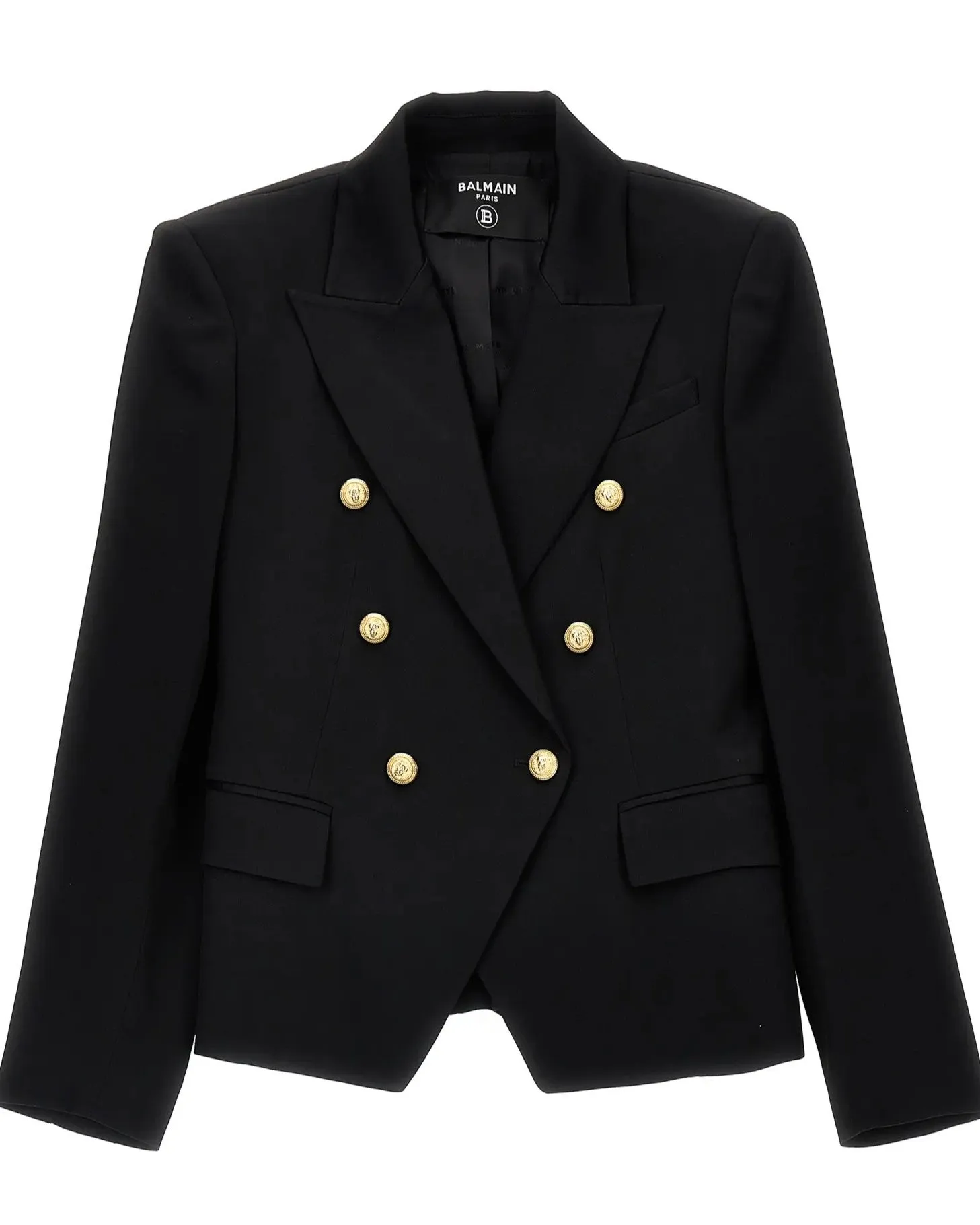 Blazer doppiopetto collo revers a punta Balmain A/I 2024