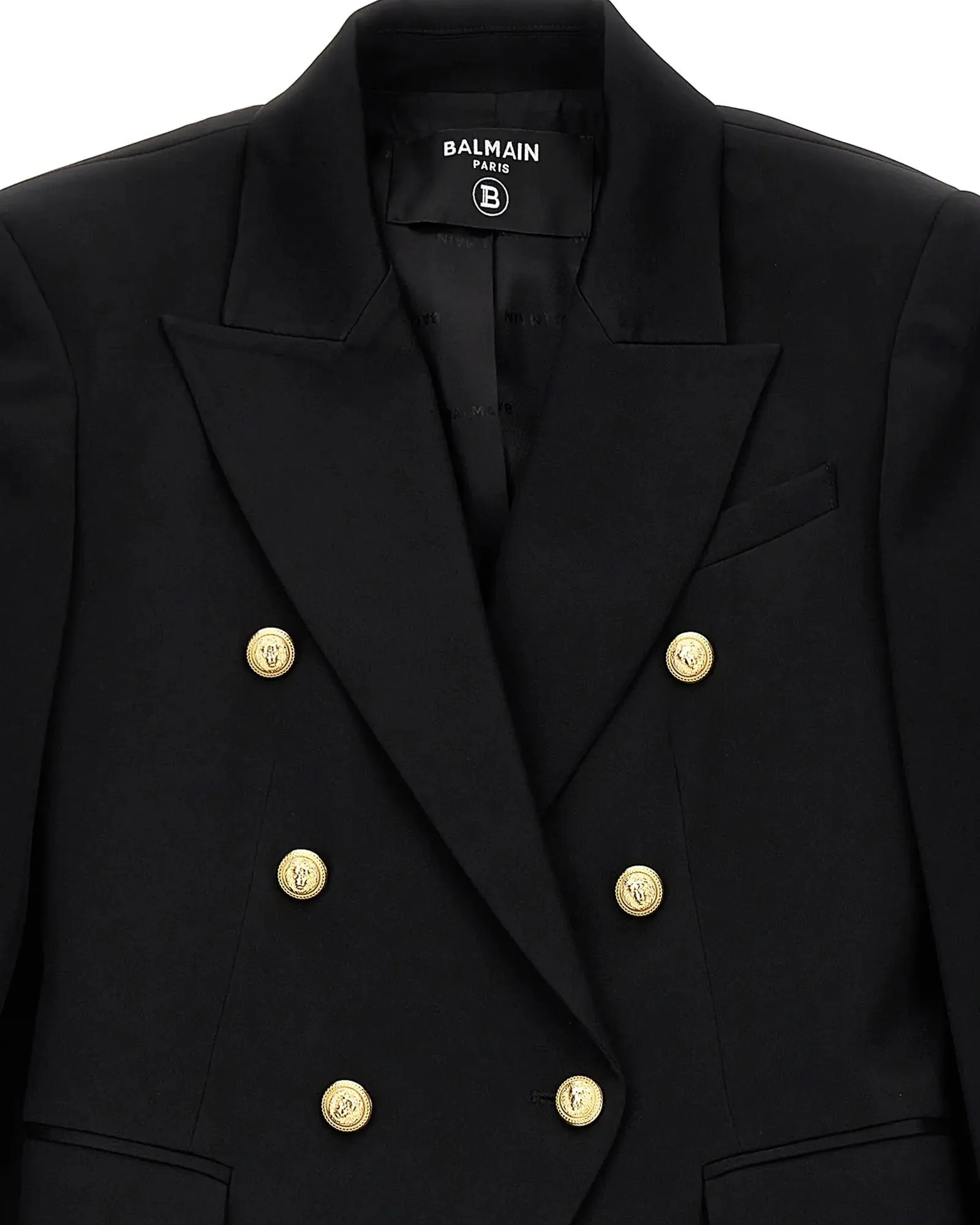 Blazer doppiopetto collo revers a punta Balmain A/I 2024