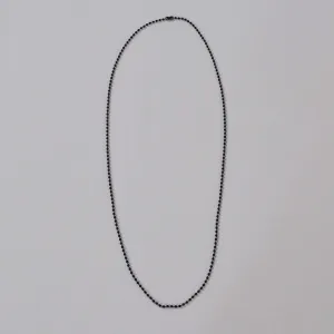 Cadena cuentas negra