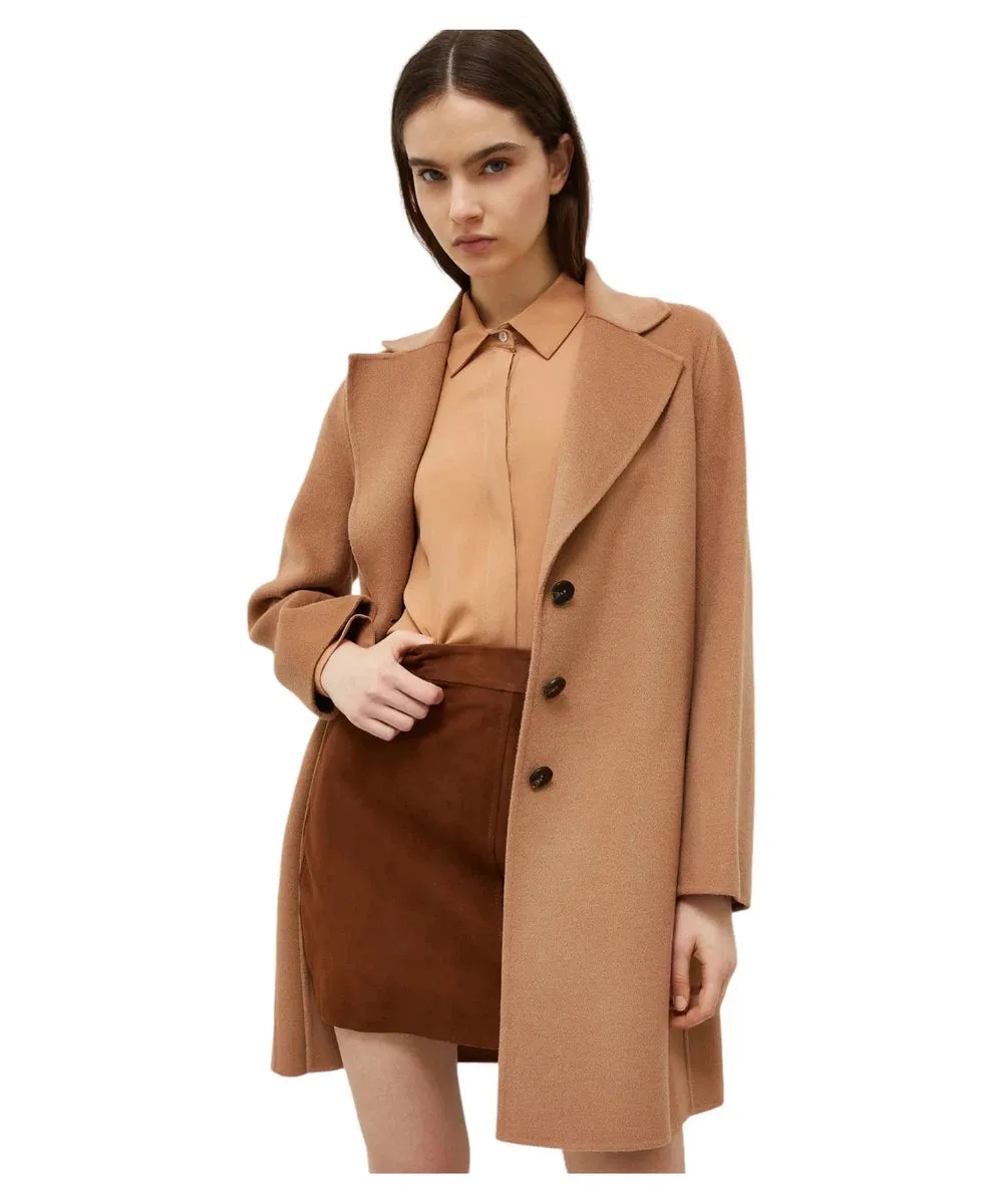 Cappotto Won in misto lana con chiusura a bottoni