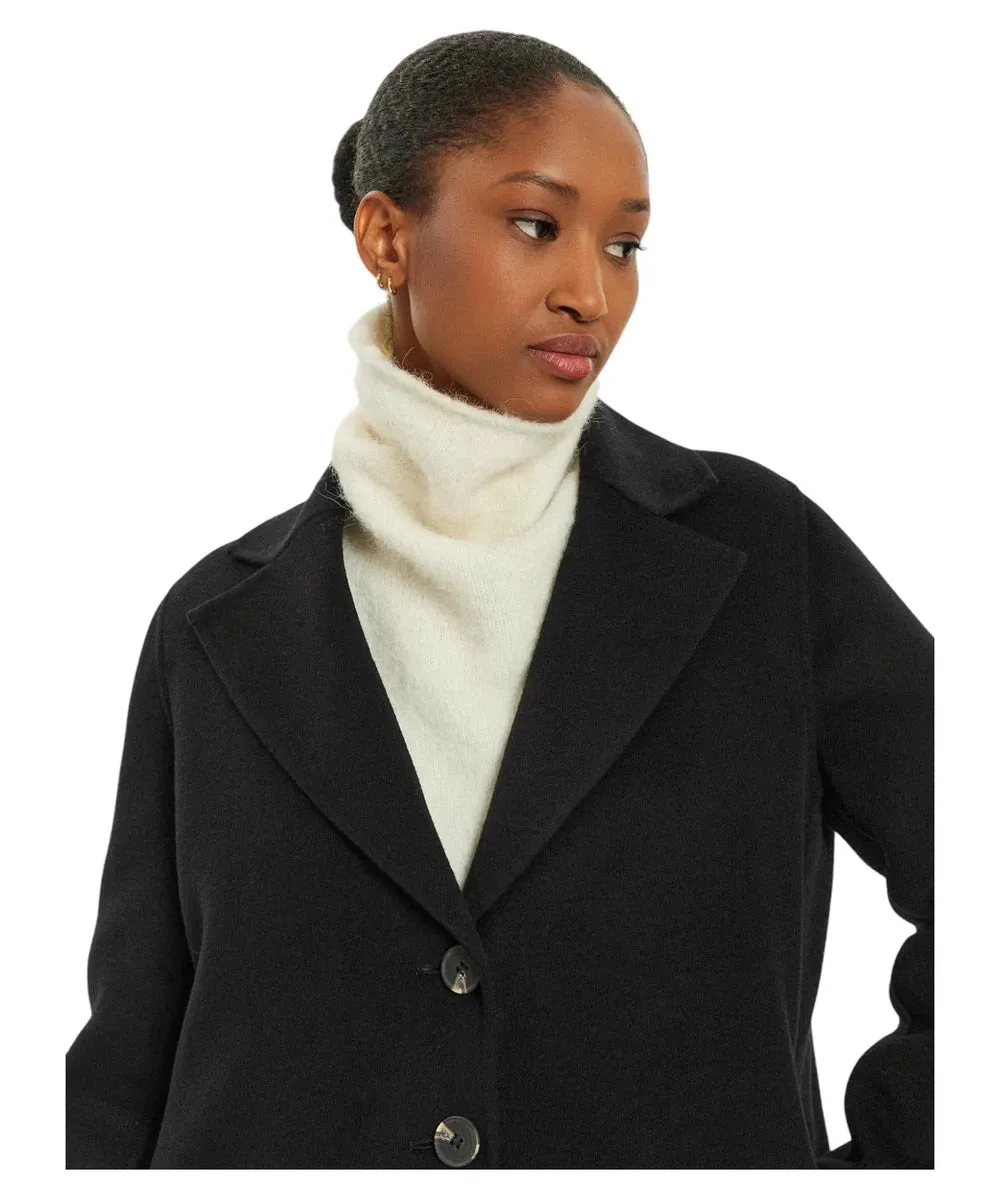 Cappotto Won in misto lana con chiusura a bottoni