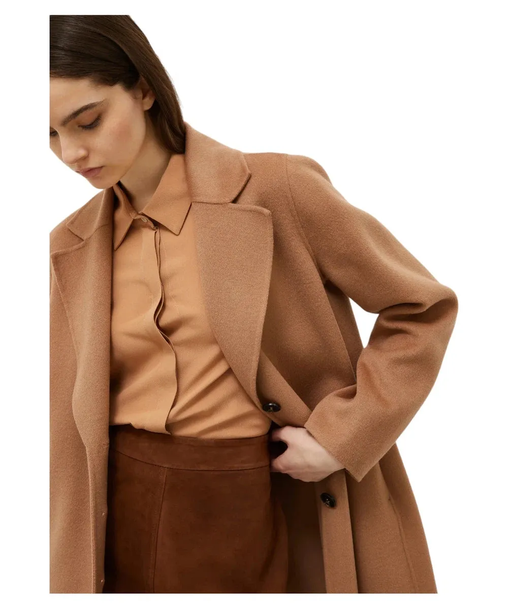 Cappotto Won in misto lana con chiusura a bottoni