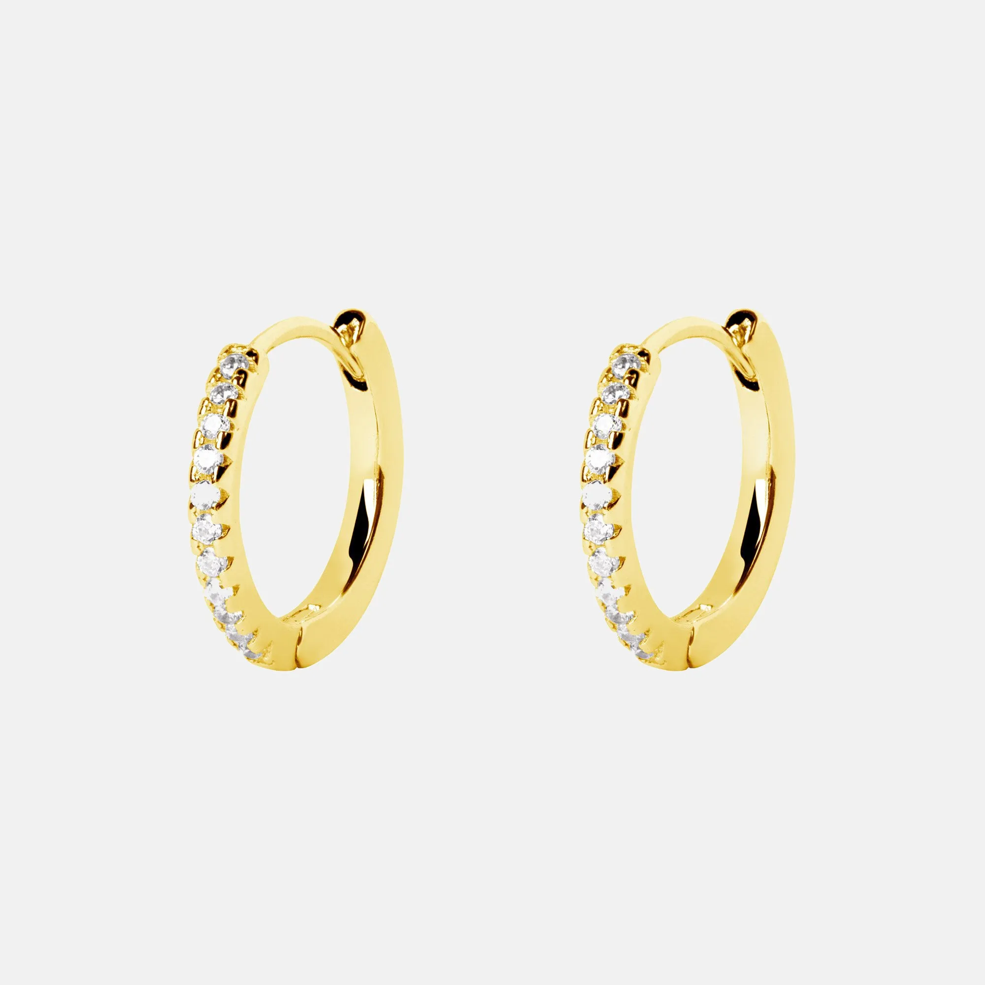 Cleo L Gold Hoop Earrings