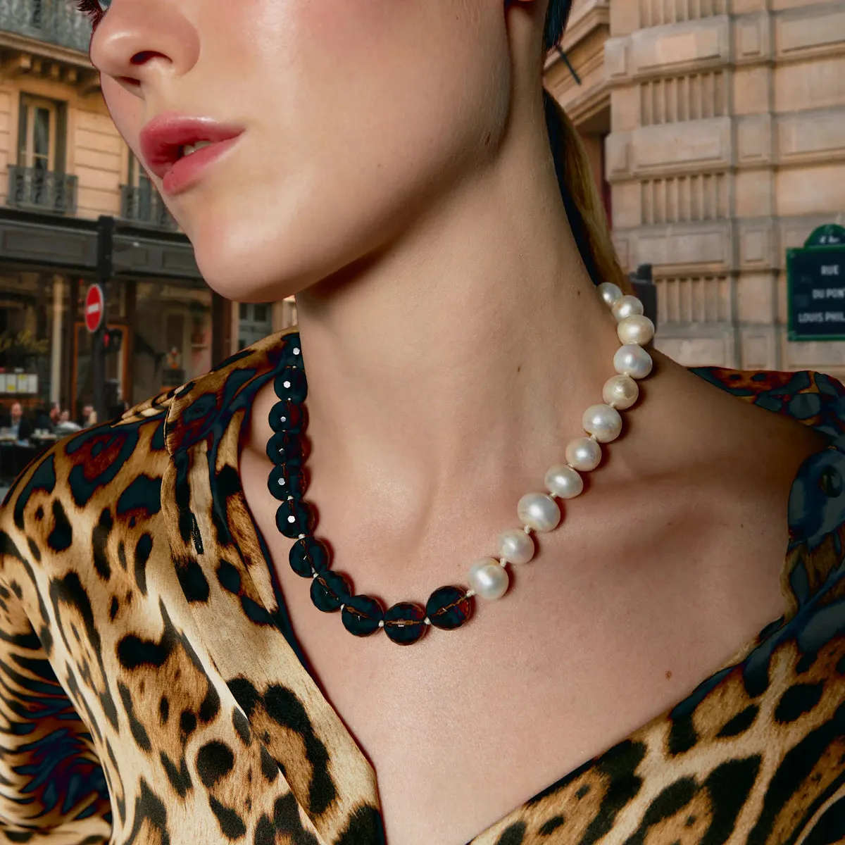 Collar Nina_01, White, One Size