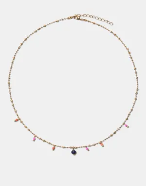 Collar piedritas colores