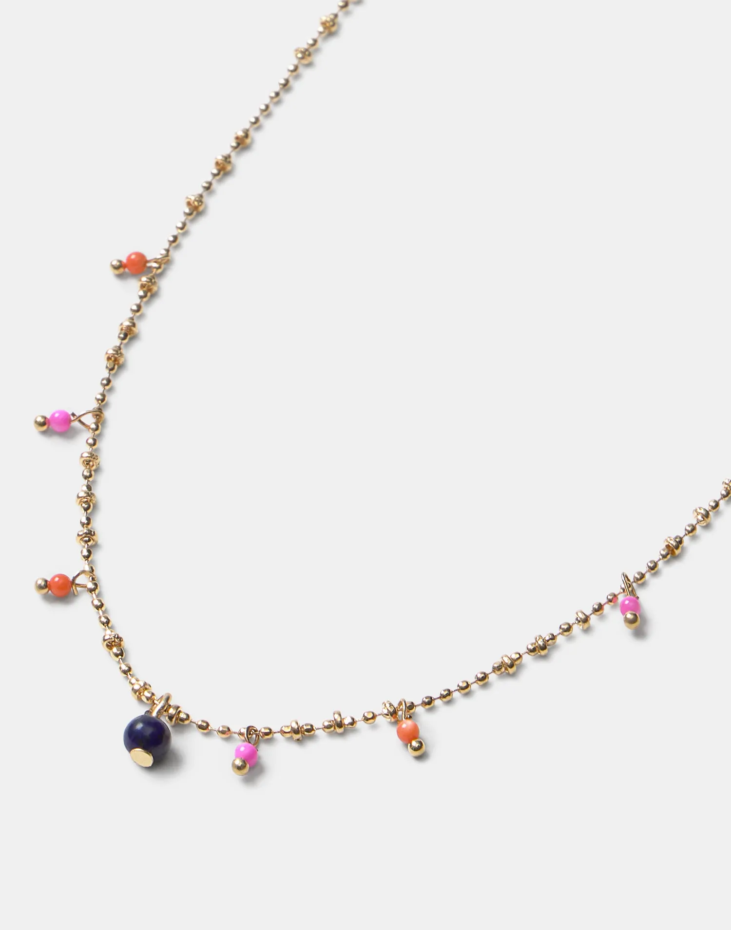 Collar piedritas colores