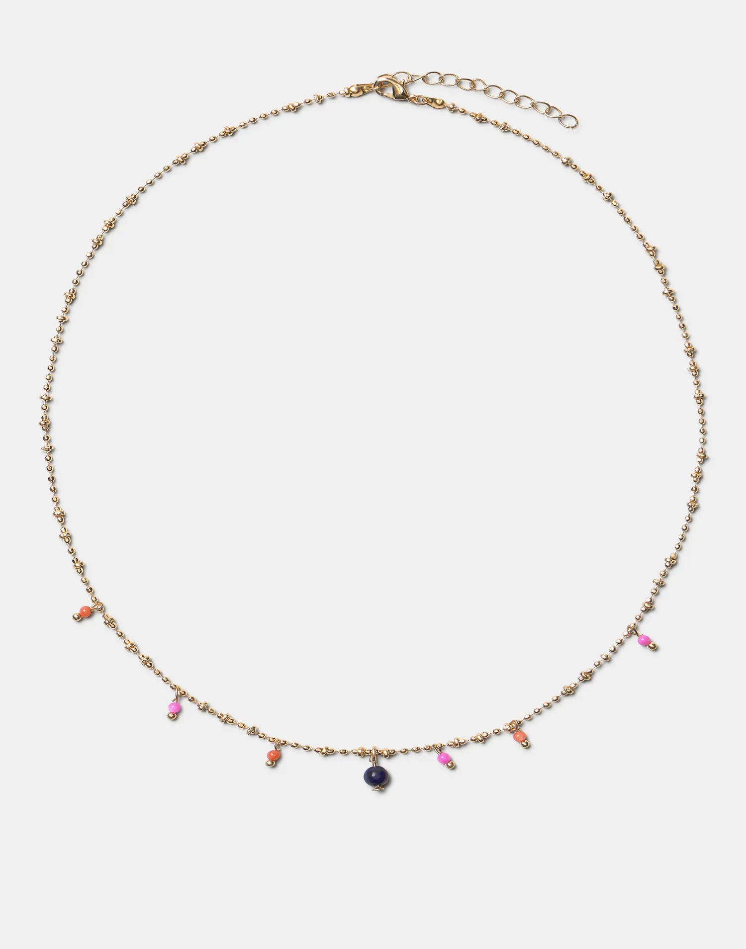 Collar piedritas colores