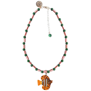 Collar  Verde Pez