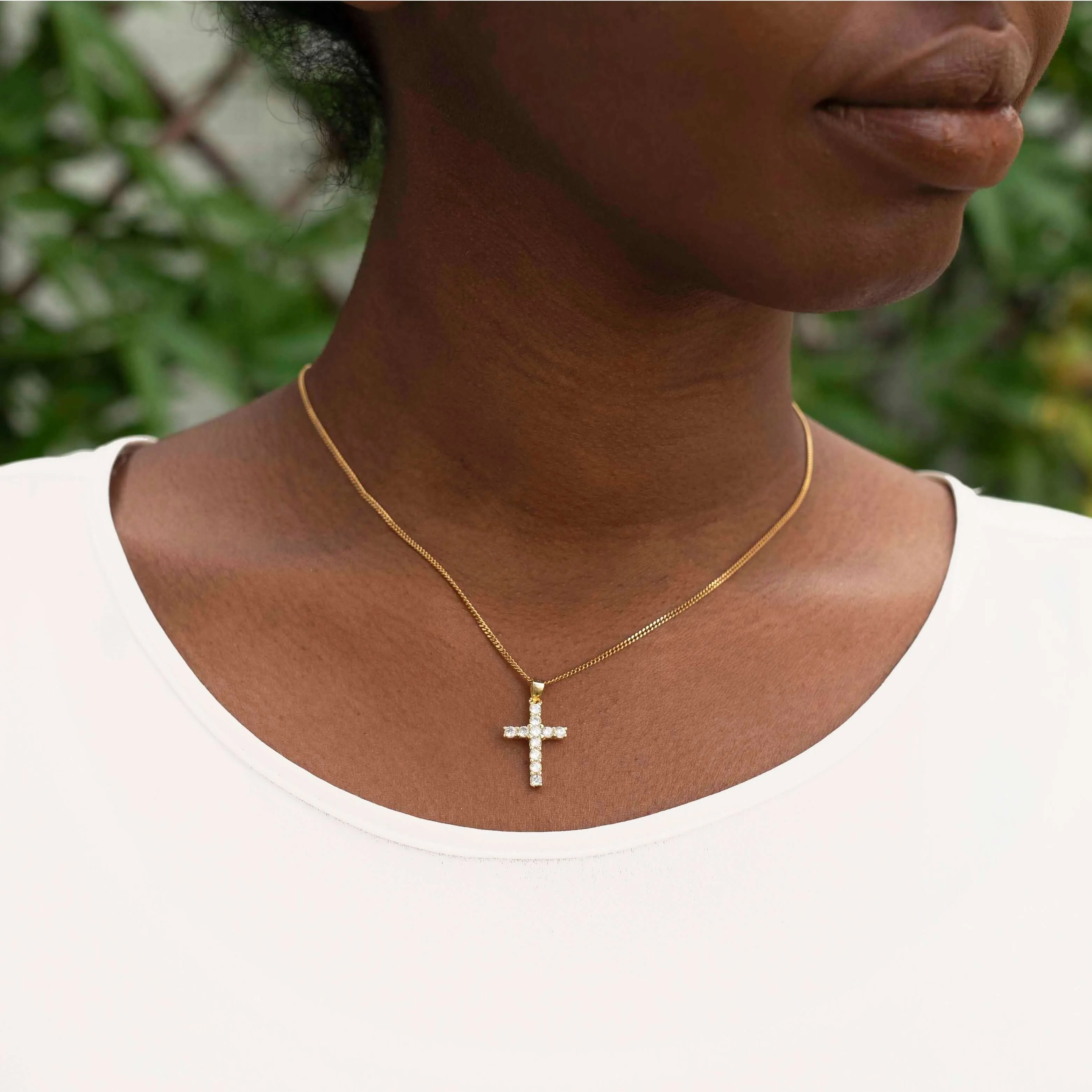 CROSS PENDANT - VERMEIL SILVER