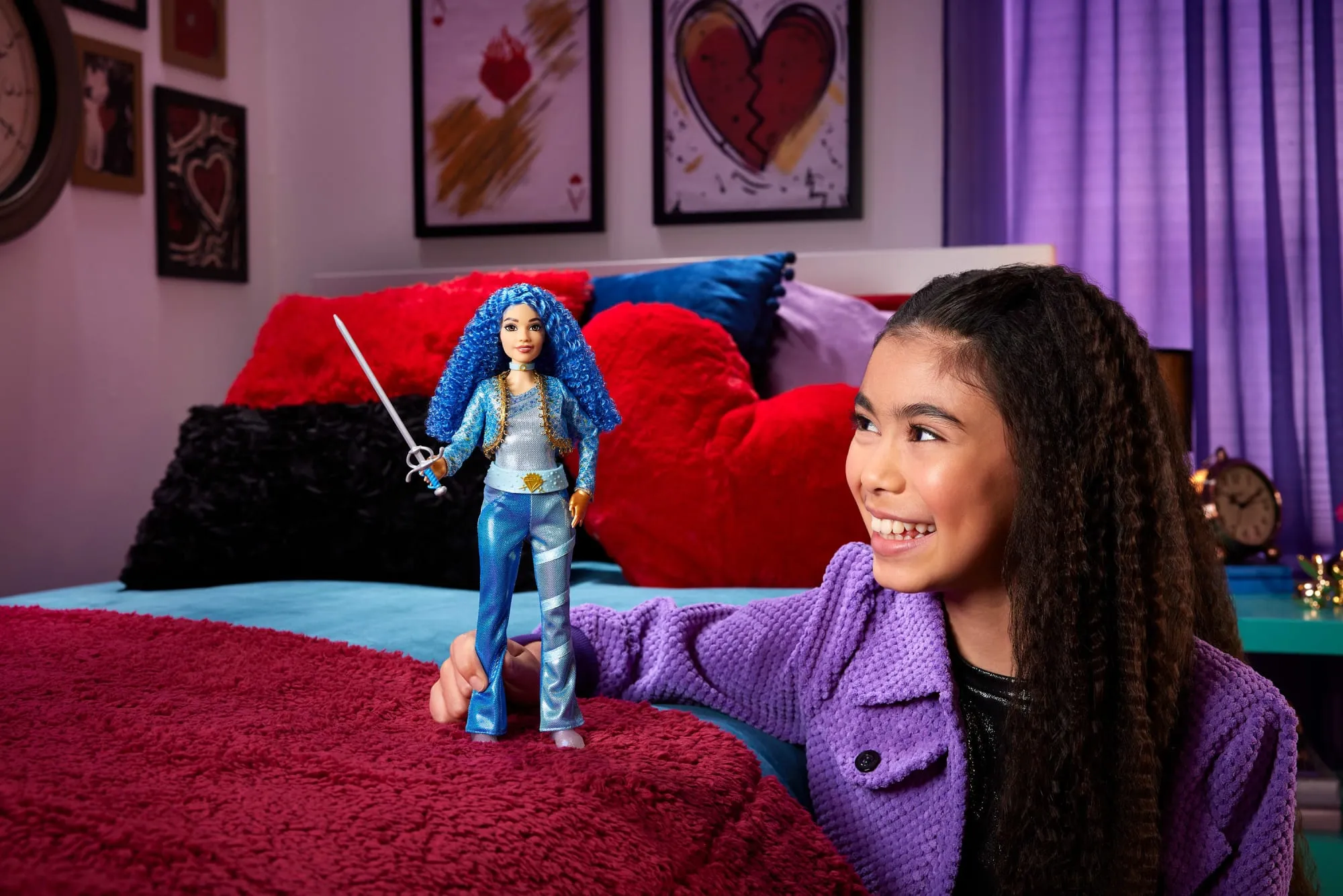 Disney Descendientes: El Ascenso de Red Muñeca Princesa Chloe Charming, Hija de Cenicienta