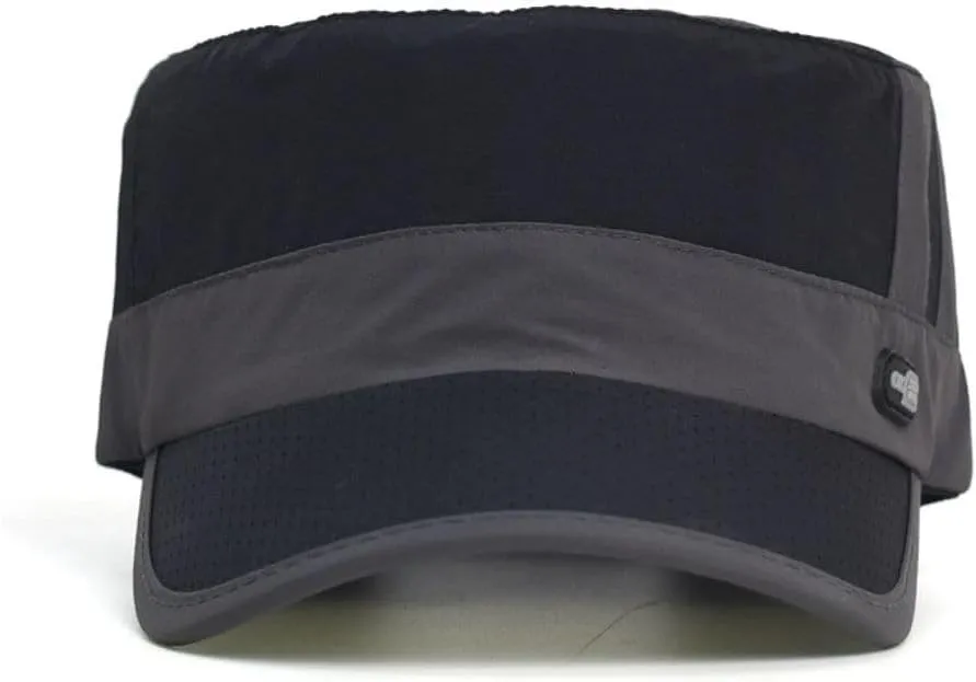 FASHIXD Mesh Military Hat for Men Summer Army Cap Quick Qry Short Bill Hat Cadet Caps