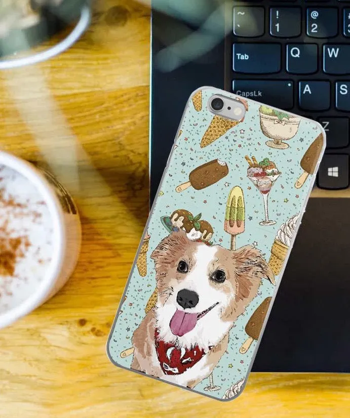 Funda de Móvil con tu Mascota con fondo divertido