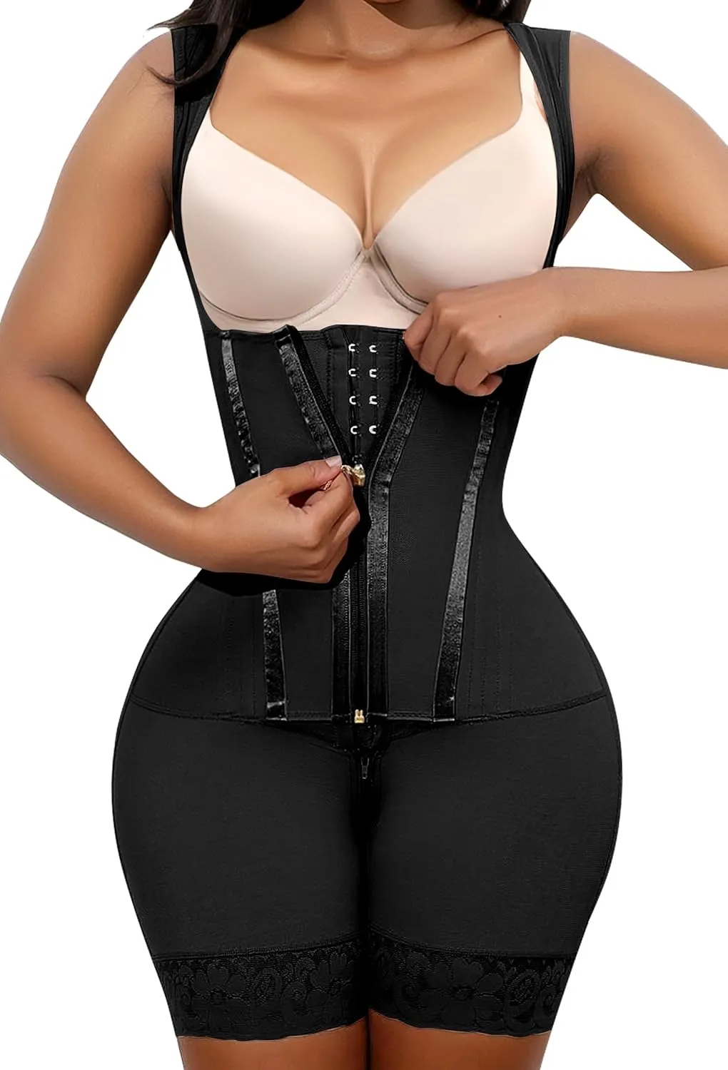 GainKee Fajas Colombianas Moldeadoras Shapewear for Women Tummy Control Body Shaper Butt Lifting Bodysuit Girdle