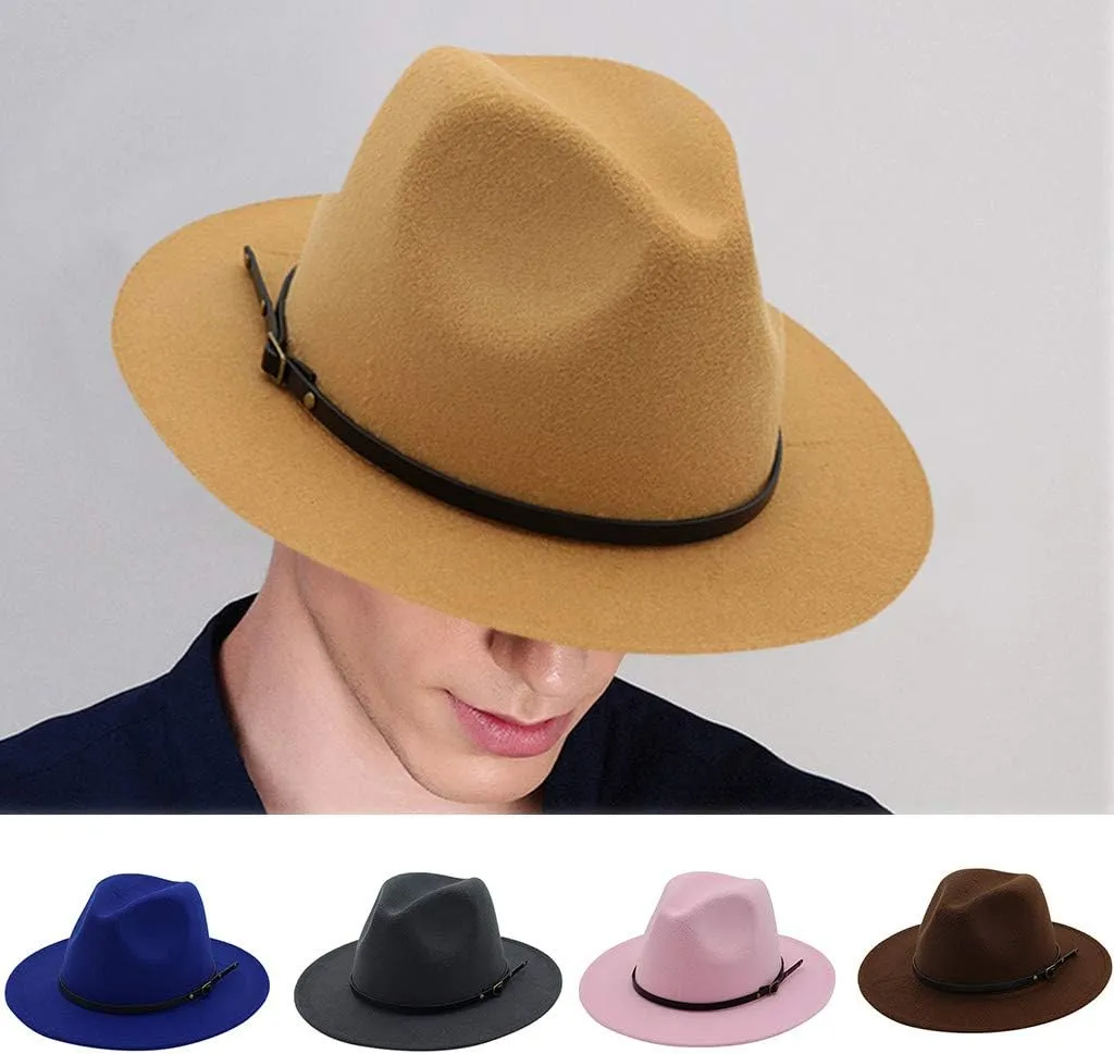 Genuine Panama Hat Color Classic Winter Fedora Panama Hats for Women Fedora Hats for Men Large
