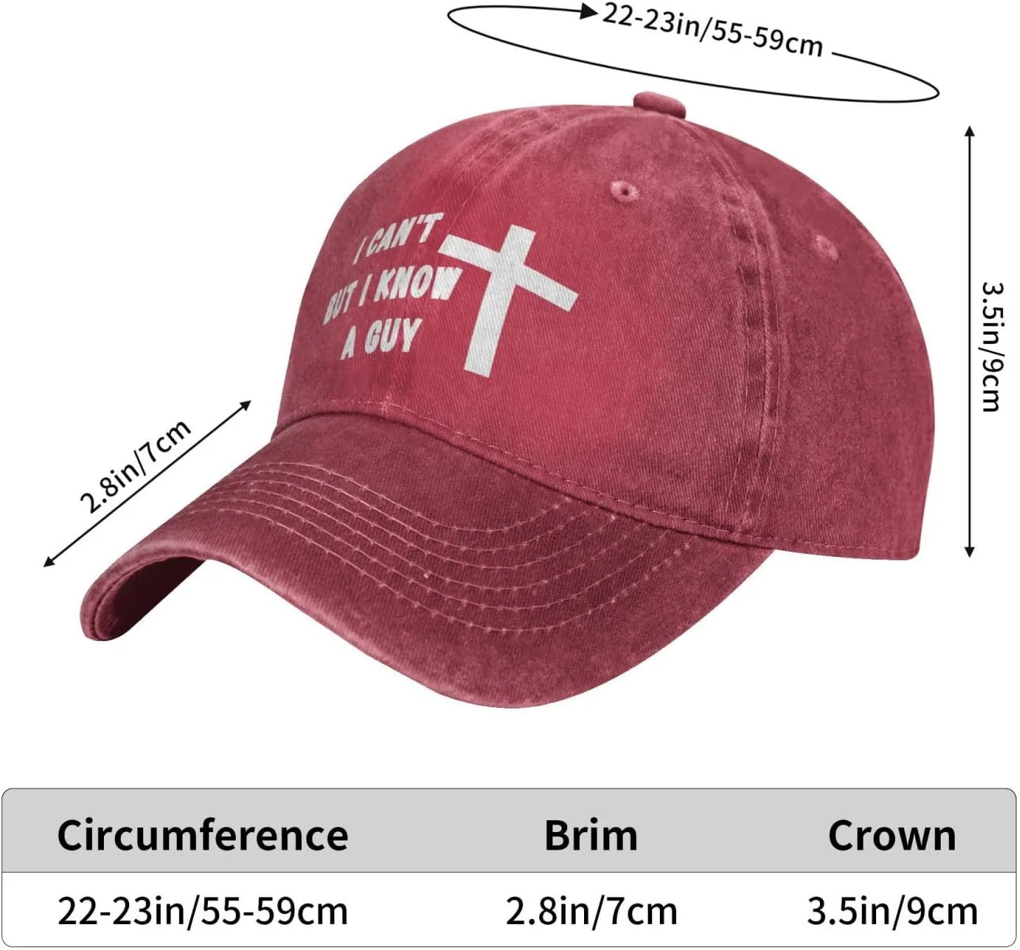 I Can't But Know a Guy Hat Cotton Mens Baseball Caps Adjustable Women Hats