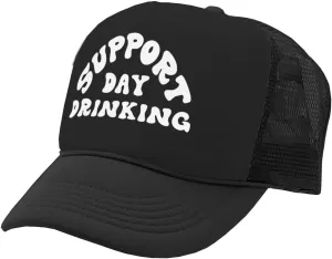 I Support Drinking During The Day - Vintage Retro Style Trucker Cap Hat