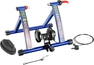 Indoor Bike Trainer  Convert Mountain, Road, or Beach Bicycle into a Stationary Exercise Bike for Indoor Riding All Year Round by Bike Lane (Silver)