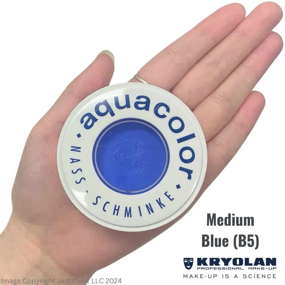 Kryolan Face Paint  Aquacolor - B5 (Medium Blue) - 30ml