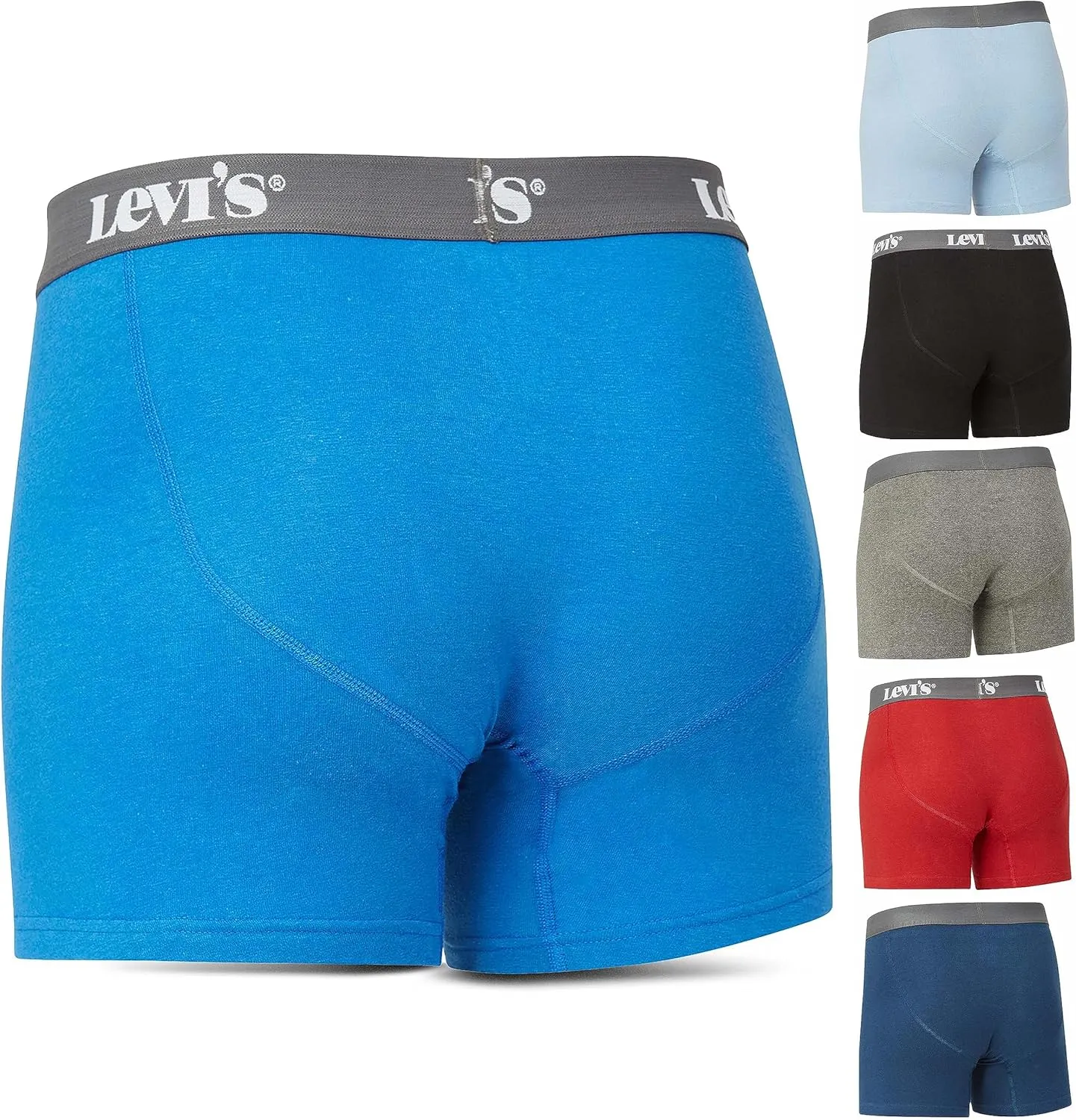 Levi's Mens Boxer Briefs Breathable Cotton Underwear for Men Pack of 6