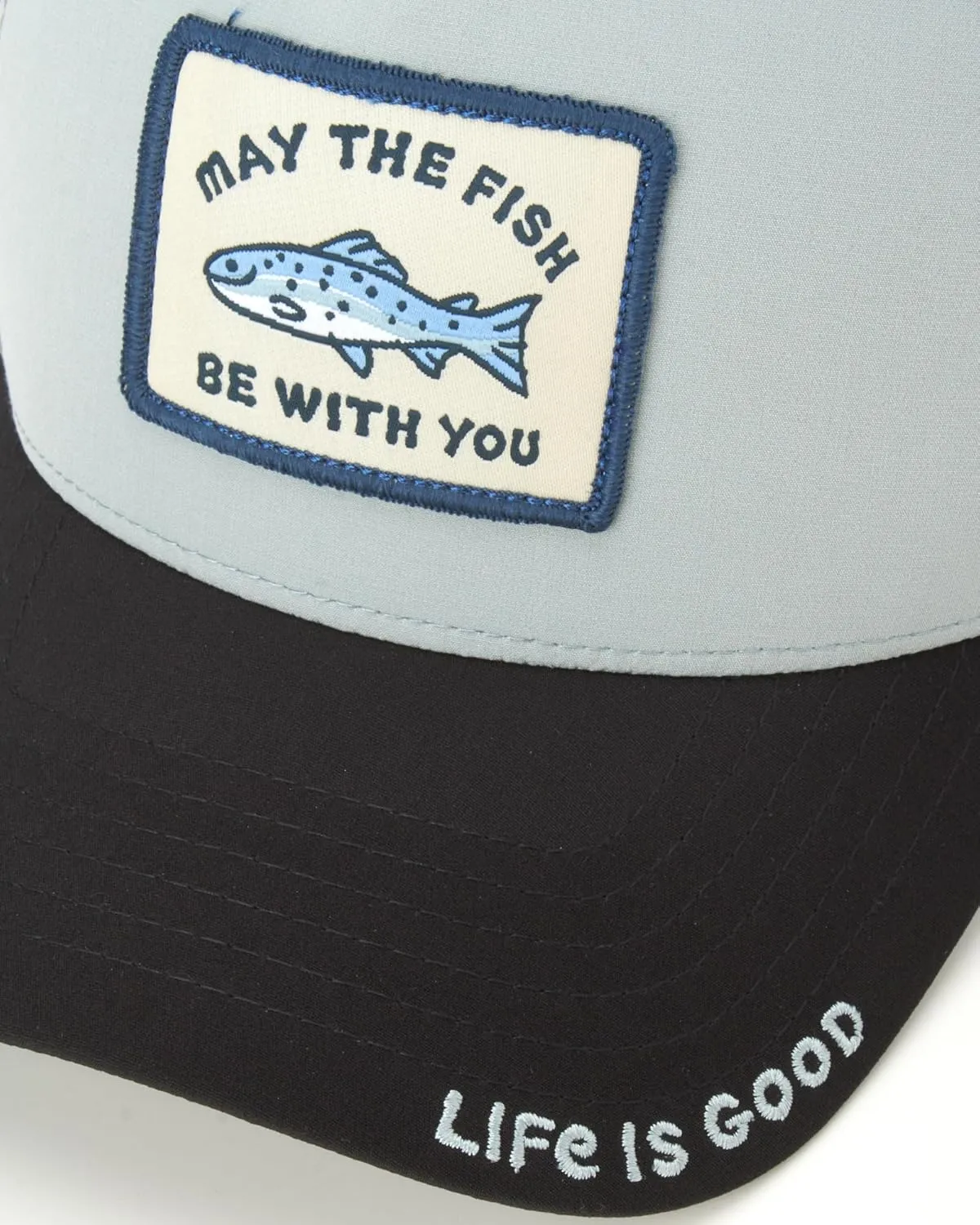 Life is Good Men's Trucker Hat - Mesh-Back Logo Patch Adjustable Baseball Cap