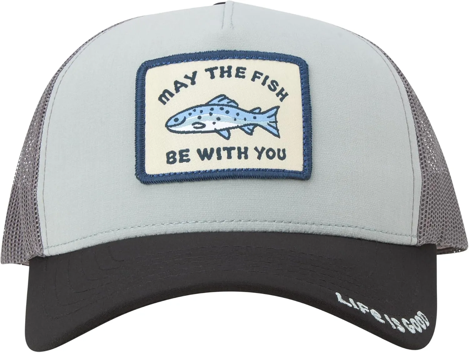 Life is Good Men's Trucker Hat - Mesh-Back Logo Patch Adjustable Baseball Cap