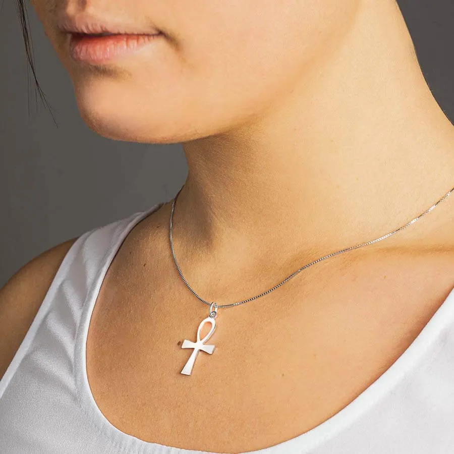 LIFE - PENDANT CROSS - WHITE GOLD