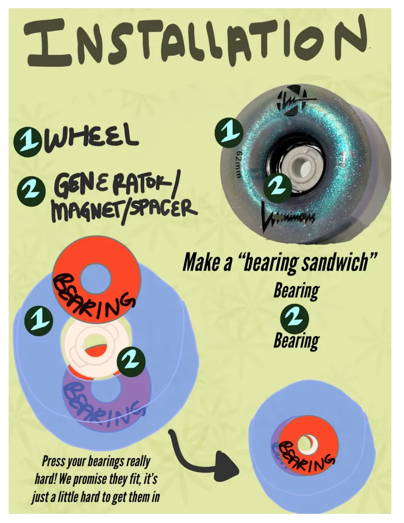 Luminous Solid Light Up Wheels 8-pack
