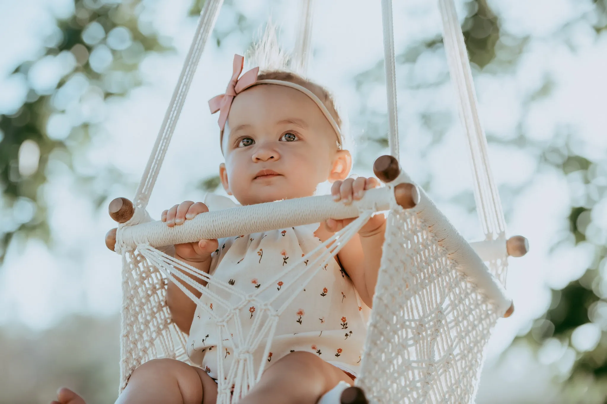 Macrame Baby Swing Chair - Handmade in Nicaragua