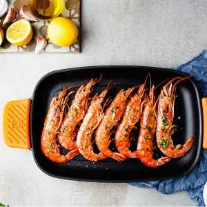 Parrilla rectangular lisa Efficent Iron