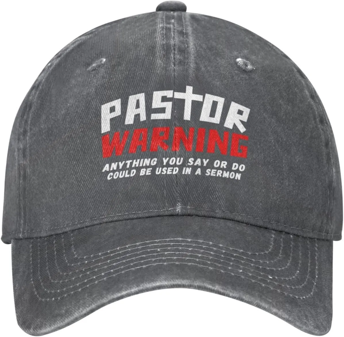 Pastor Warning Hat Pastor Gifts Anything You Say Or Do Could Be Used in A Sermon Baseball Cap for Men Women