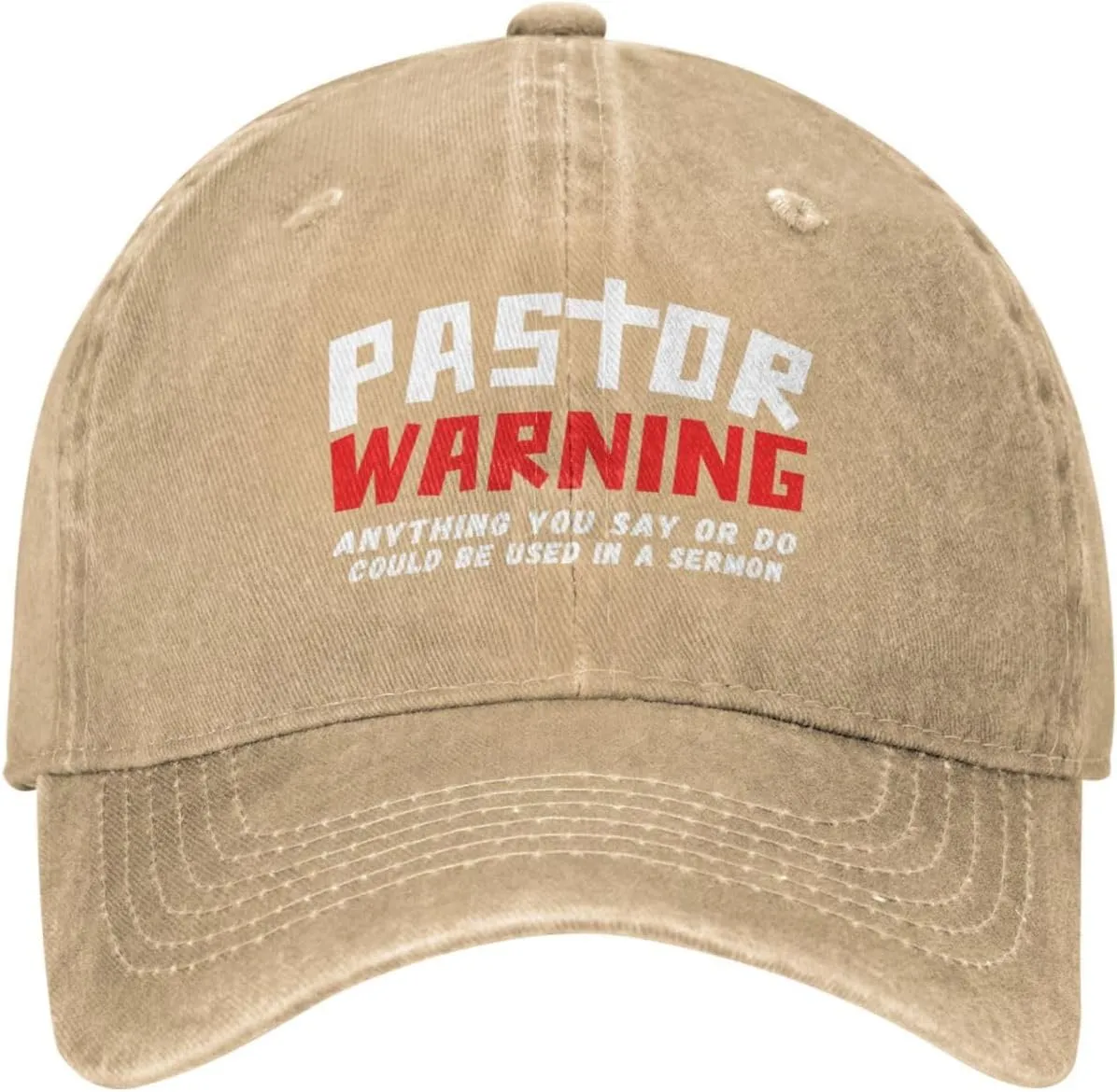 Pastor Warning Hat Pastor Gifts Anything You Say Or Do Could Be Used in A Sermon Baseball Cap for Men Women