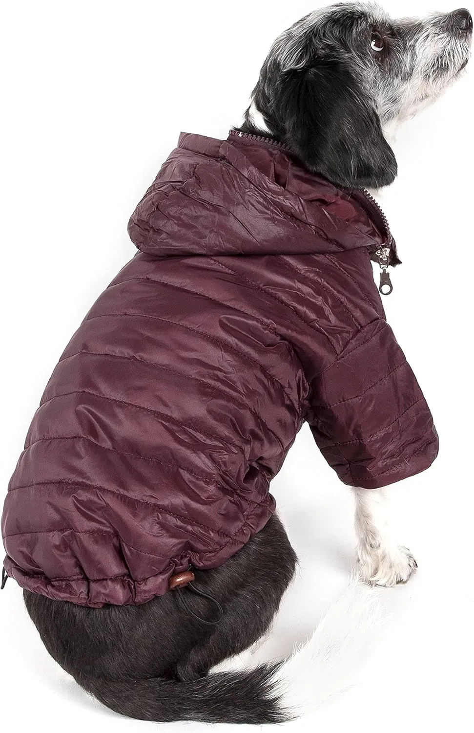 Pet Life Sporty Avalanche Lightweight Folding Winter Dog Coat - Adjustable Dog Jacket with a Concealed Zippered Collar and pop-Out Hood - Pet Coat for Small Medium Large Dogs