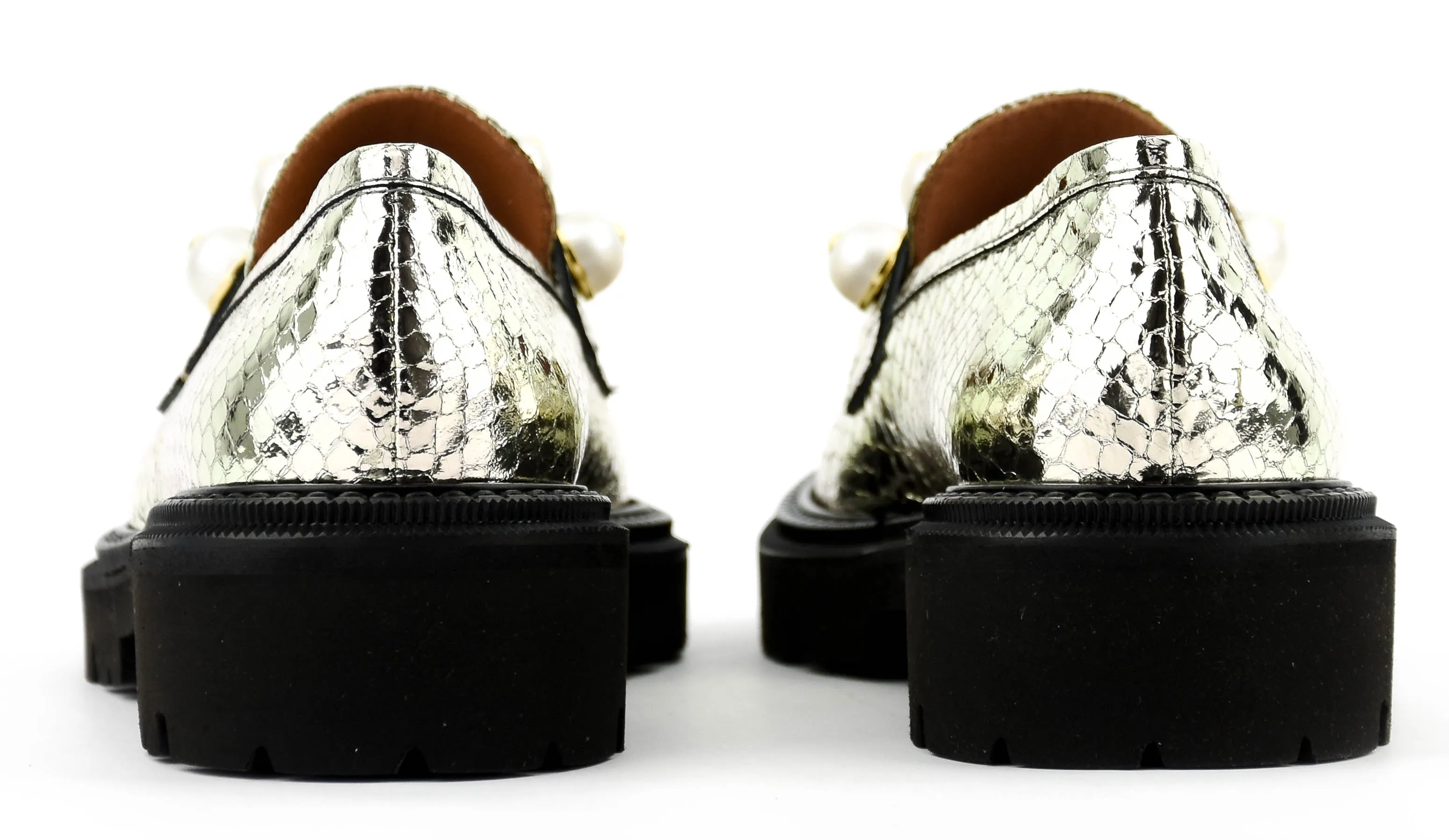 PHILOU PEARLLOAFER 3.0 PLATINA