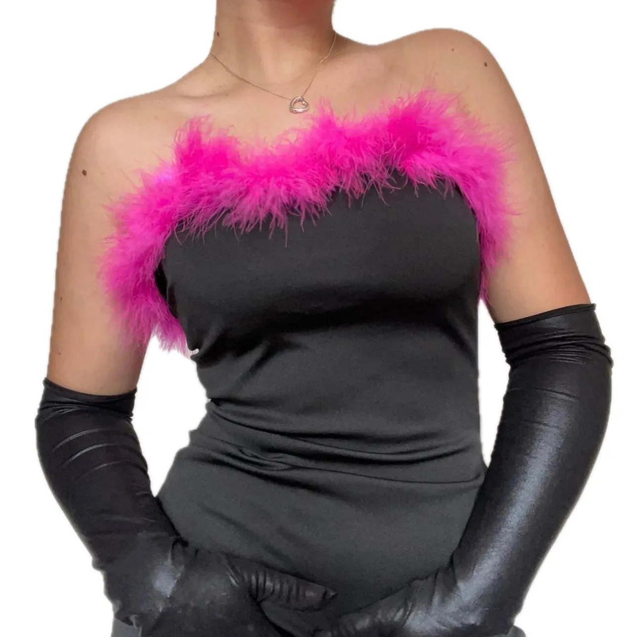 Pink Feathers Dress