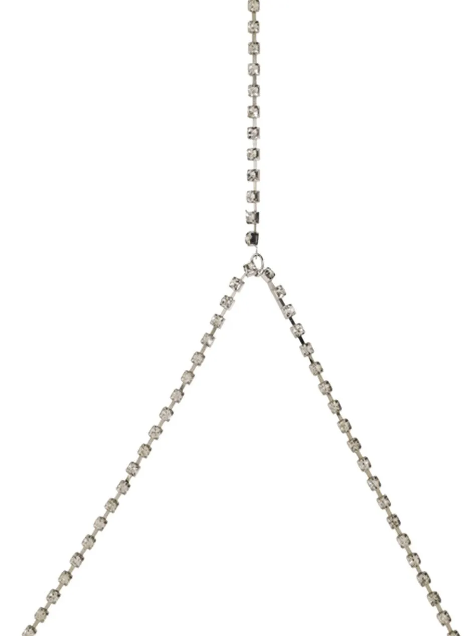 Rhinestone Body Chain in Silver