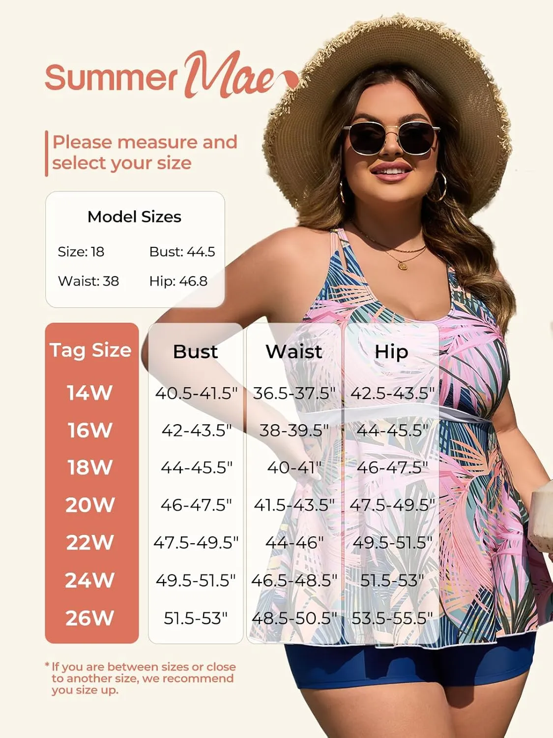 Summer Mae Women's Plus Size Tankini Cutout Two Piece SwimsuitColor Block Flowy Tummy Control 2025 Bathing Suits with Shorts