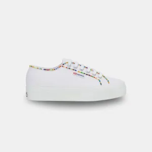 Superga Women's 2740 Multicolor Beads White