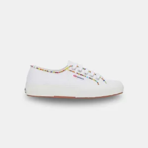 Superga Women's 2750 Multicolor Beads White