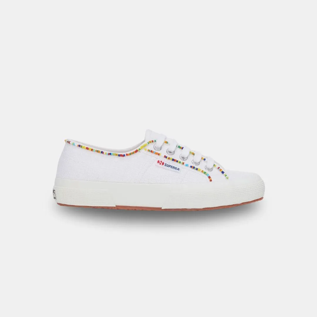Superga Women's 2750 Multicolor Beads White