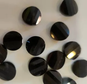 Swarovski bead twist  1ud black onix 14mm