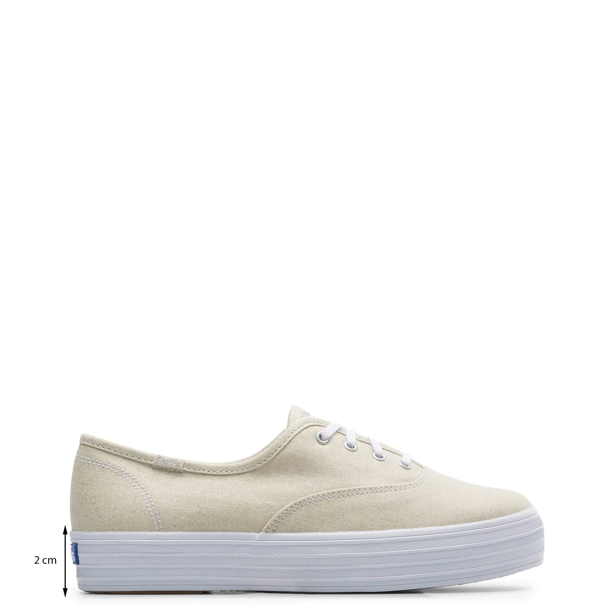 Tenis The Platform Metal Textil Plata Para Mujer
