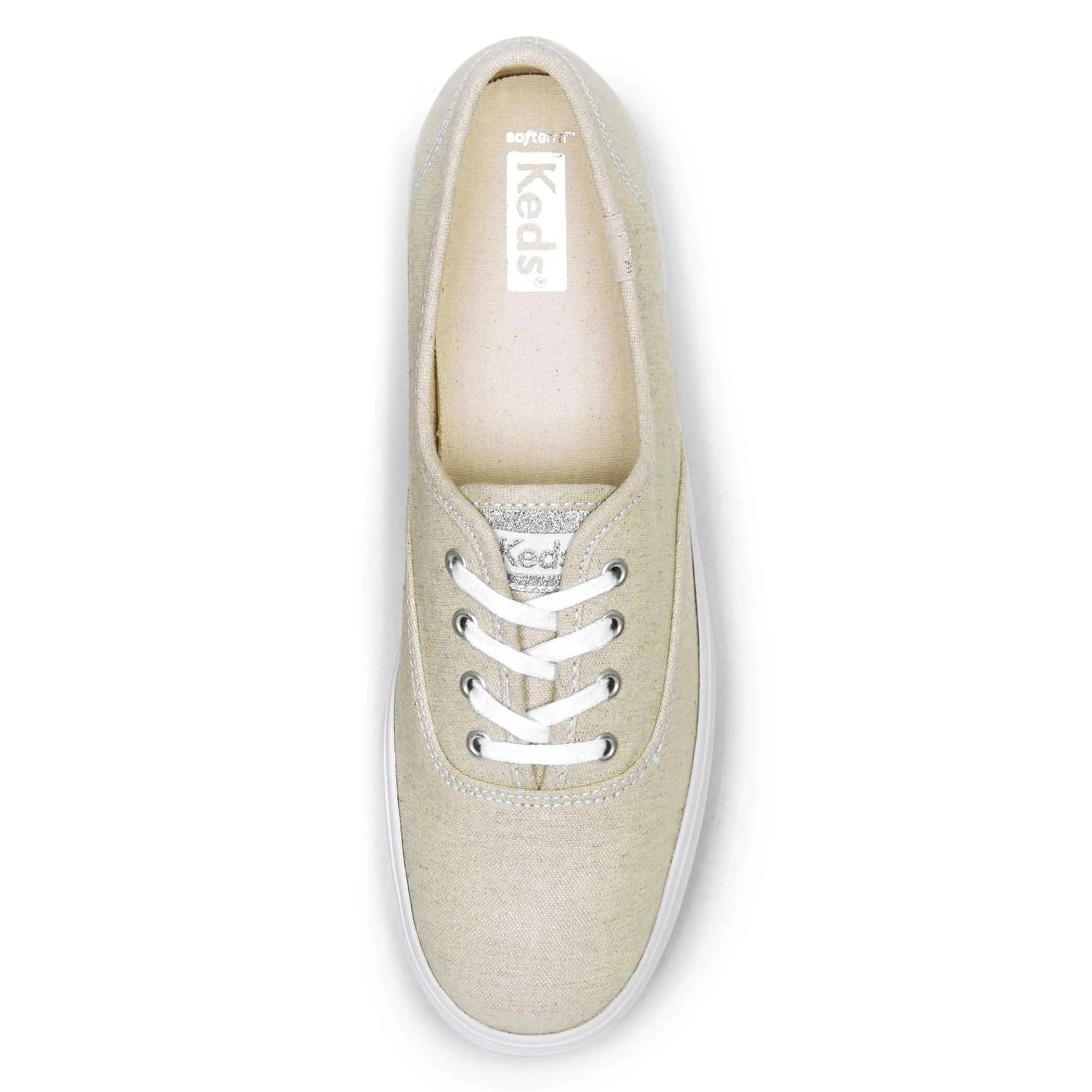 Tenis The Platform Metal Textil Plata Para Mujer