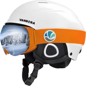 VANRORA Ski Helmet and Goggles Set - Safety-Certified Snowboard Helmet, Interchangeable Lens Ski Goggles, for Men & Women