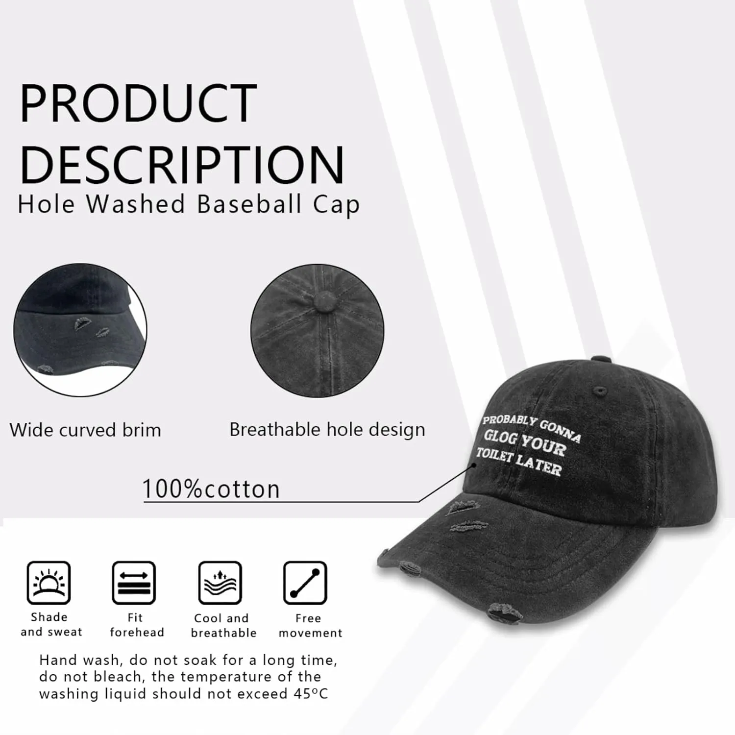 You Look Like I Need A Beer Hats for Women Washed Distressed Baseball Caps Stylish Washed Hiking Hat